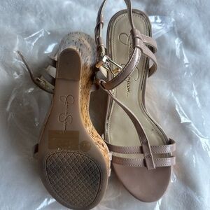 Jessica Simpson Nude Strappy Sandals